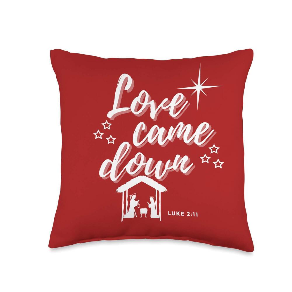 7124 LOVE CAME DOWN CHRISTMAS LORD CHRISTIAN NATIVITY SCENE GIFT Throw